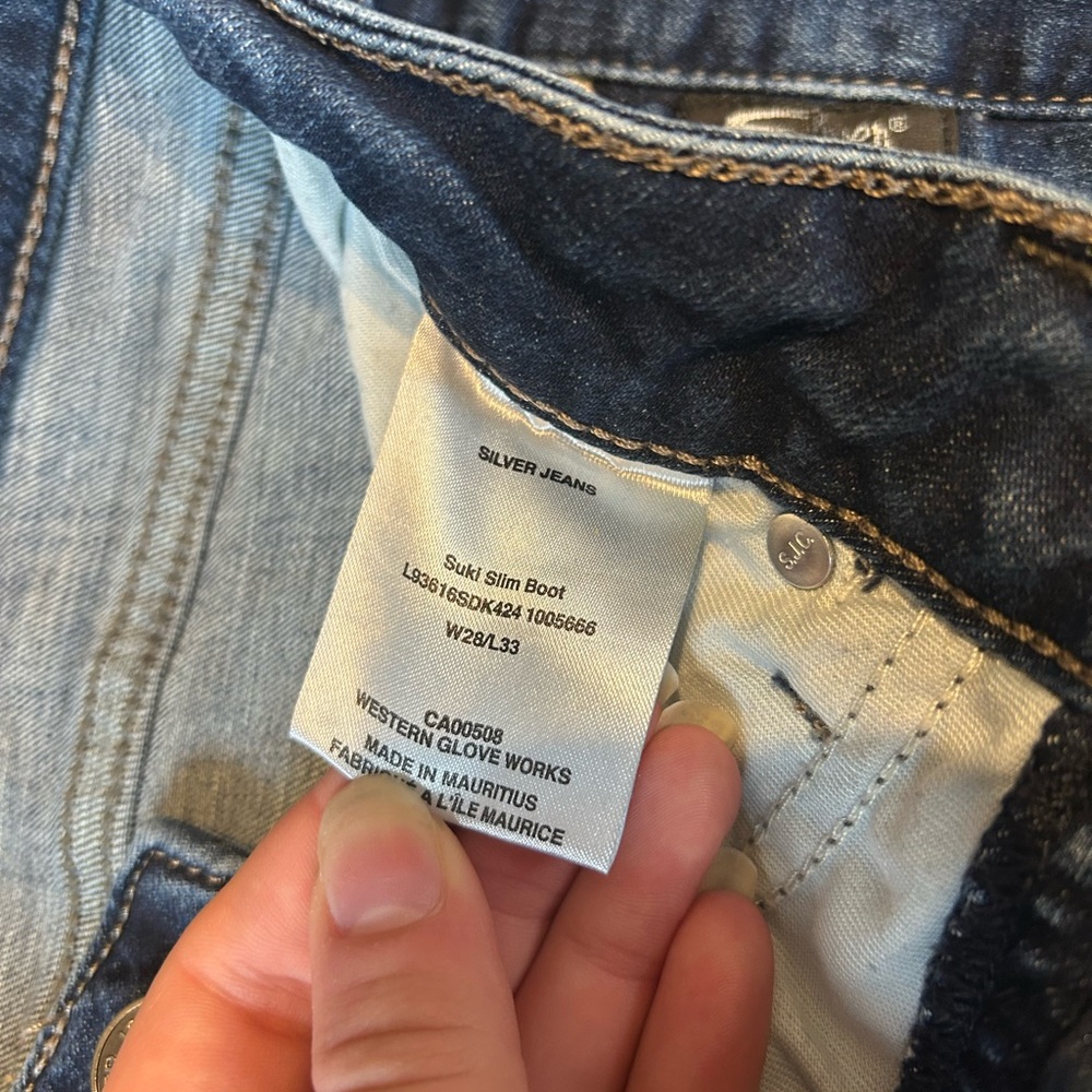 Silver Jeans Women’s Blue Boot Cut Denim - Picture 5 of 5